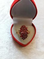 Mooie Goud Doublé Ring met Rode Swarovski Kristallen, Verzenden, Overige materialen, Ring, Verguld
