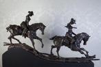 Brons "AMAZONES TE PAARD" van kunstenaar Freddy Van Dyck, Ophalen