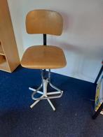 Friso Kramer vintage industriele teken-/atelierstoel(500798), Huis en Inrichting, Ophalen, Zwart, Bureaukruk