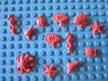 L324 LEGO DIEREN *NIEUW* SET 12 SCHELPEN ZEEPAARDJES VISSEN beschikbaar voor biedingen