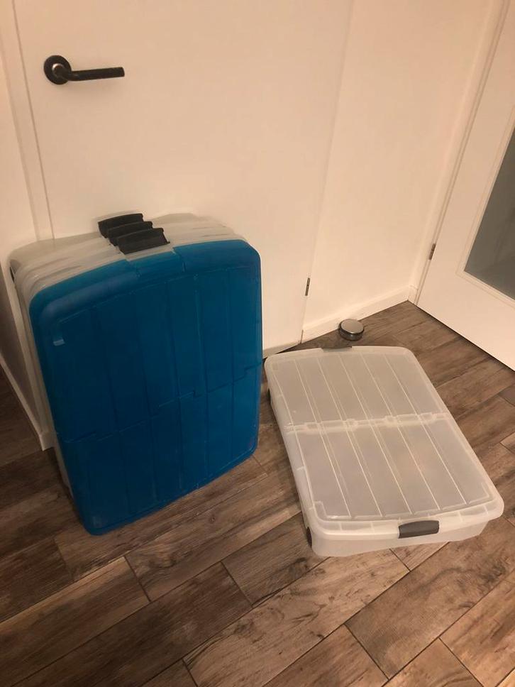 🛏️ IRIS OHYAMA Bedrollerbox rollerbox opbergbox met deksel, Huis en Inrichting, Overige Huis en Inrichting, Zo goed als nieuw