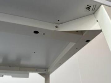 Bureau met knop en kabelgoot 160x80xH62-84 cm, 18 stuks - afbeelding 10