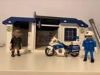 Playmobil politie station, inclusief politieman, motor, dief, Kinderen en Baby's, Speelgoed | Playmobil, Ophalen, Gebruikt