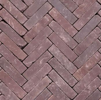 Aanbieding gebakken waalformaat klinkers Rivaton paars/rood, Tuin en Terras, Tegels en Klinkers, Nieuw, Klinkers, Keramiek, 10 m² of meer