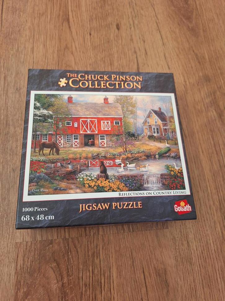 Chuck Pinson Collection Puzzel - Landleven Reflectie, Hobby en Vrije tijd, Denksport en Puzzels, Zo goed als nieuw, Legpuzzel