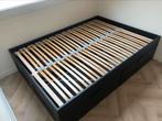 Ikea Brimnes bed 140x200 met vier laden., Huis en Inrichting, Slaapkamer | Bedden, Ophalen, Gebruikt, Zwart, Tweepersoons