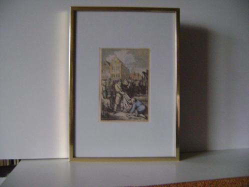 Tekening ingekleurd Jacobus Buys 1783, Antiek en Kunst, Kunst | Tekeningen en Foto's, Ophalen of Verzenden