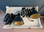2x Uittrekbare Wandlampen, Ophalen of Verzenden, Zo goed als nieuw, Metaal, Minder dan 100 cm