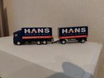 Teama Toys Scania vrachtwagencombinatie Hans Textiel & Mode, Hobby en Vrije tijd, Modelauto's | 1:87, Ophalen of Verzenden, Zo goed als nieuw