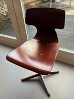 Vintage Galvanitas S16 Schoolstoel, Huis en Inrichting, Stoelen, Ophalen, Gebruikt, Bruin, Eén