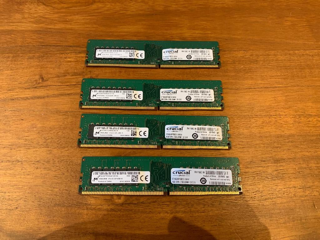 48GB - 3x 16GB DDR4 desktop geheugen - Crucial ct16g4dfd8213, Computers en Software, RAM geheugen, DDR4, Ophalen of Verzenden