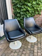 Twee vintage kuipstoeltjes, Huis en Inrichting, Fauteuils, Ophalen, Minder dan 50 cm, Gebruikt, Minder dan 75 cm