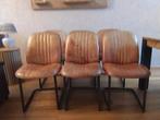 Eetkamerstoelen, Huis en Inrichting, Stoelen, Ophalen, Bruin, Metaal, Tijdloos