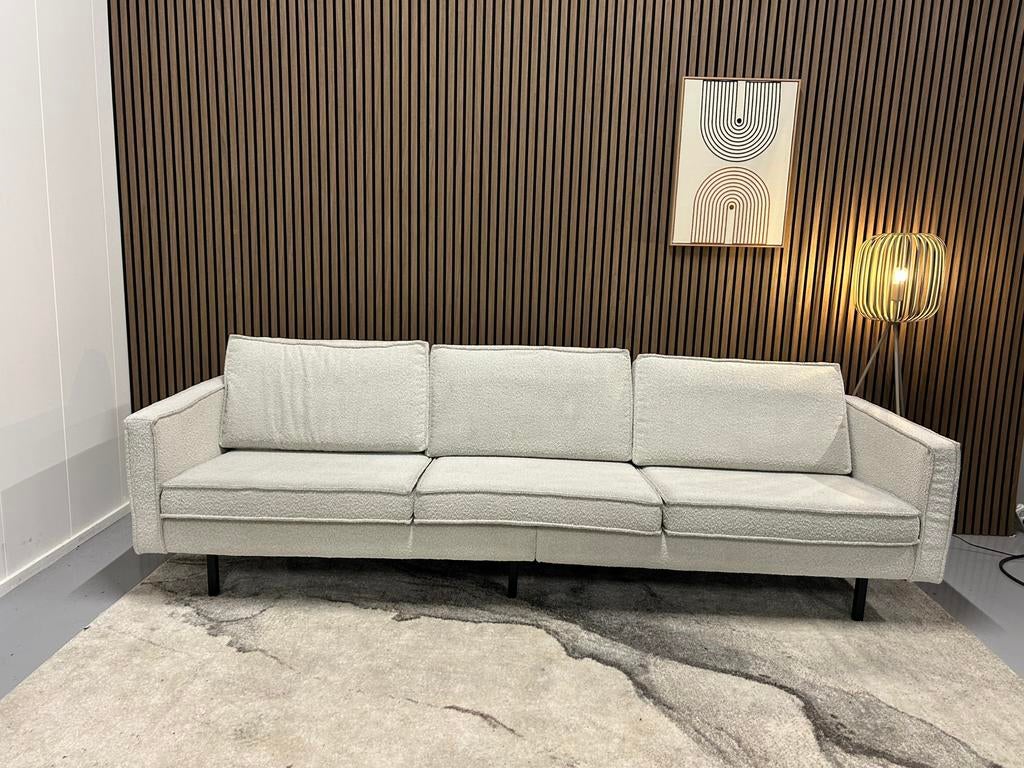 Be Pure Home - 3 zits Bank - Boucle - Beige - Nette Staat, Huis en Inrichting, Banken | Bankstellen, Zo goed als nieuw, 200 tot 250 cm