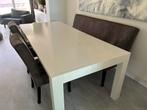 Eetbank en 3 stoelen antraciet, Ophalen, Minder dan 4 stoelen