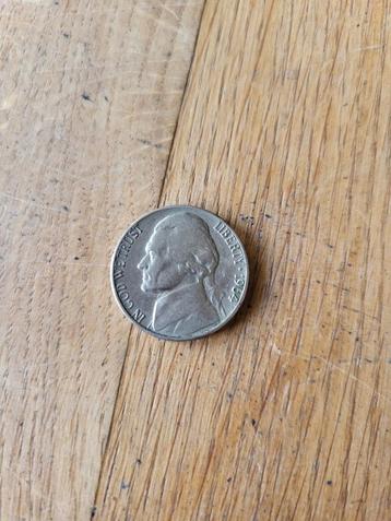 five cents 1964 D Laatste uitgave in deze uitvoering beschikbaar voor biedingen