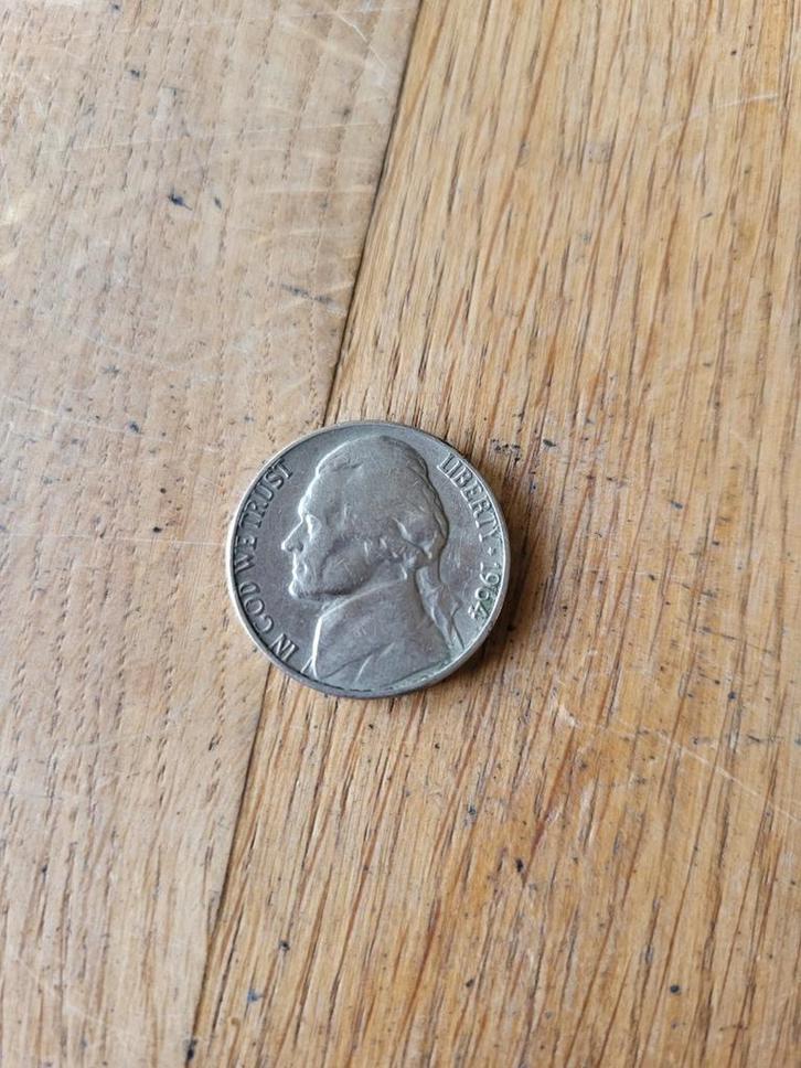 five cents 1964 D Laatste uitgave in deze uitvoering, Postzegels en Munten, Munten | Azië, Zuidoost-Azië, Ophalen of Verzenden