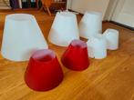 Luceplan constanza en costanzina lampenkappen, Modern design, Ophalen of Verzenden, Zo goed als nieuw, Rood