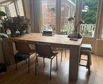 Stoere Steigerhouten Tafel : 200x105, Ophalen, Gebruikt, 100 tot 150 cm, 200 cm of meer