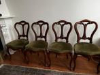 4 Biedermeier stoelen, Huis en Inrichting, Stoelen, Ophalen, Hout, Gebruikt, Overige kleuren