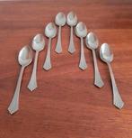 8 vintage verzilverde thee / koffie lepeltjes, Antiek en Kunst, Ophalen of Verzenden