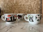 3 cappuccino mokjes Le porcellane d’ancap Italië, Ophalen of Verzenden, Zo goed als nieuw, Overige stijlen, Kop(pen) en/of Schotel(s)