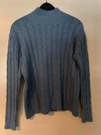 Blauwe Kabeltrui met opstaande kraag maat S, Ophalen of Verzenden, Gedragen, Maat 38/40 (M), Blauw