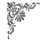 Decoratie sticker interieursticker hoekornament, The River House, Info@theriverhouse.nl, Nieuw, Ophalen of Verzenden