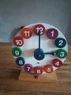 Vintage houten klok klokkijken sio, Kinderen en Baby's, Speelgoed | Educatief en Creatief, Ophalen of Verzenden, Zo goed als nieuw