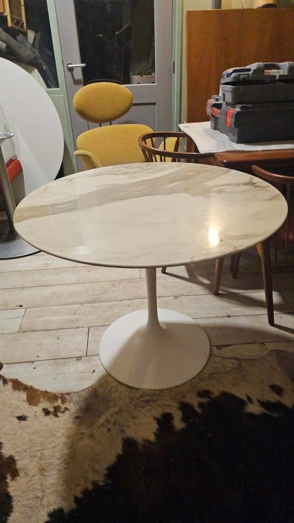 Origineel knoll marmer eettafel, Ophalen of Verzenden, Gebruikt