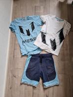 Messi short + 2 Messi shirts, Vingino maat 140, Ophalen of Verzenden, Zo goed als nieuw, Vingino, Jongen