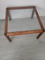 Salontafel met glasplaat te koop, Ophalen, 50 tot 100 cm, Zo goed als nieuw, Minder dan 50 cm