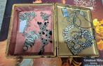 Lot kettingen, sieraden, verzameling in antieke luxe doos, Overige materialen, Gebruikt, Verzenden, Goud