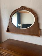 Antieke eiken spiegel, Antiek en Kunst, Antiek | Spiegels, Minder dan 100 cm, Rechthoekig, Ophalen