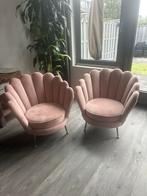 2 richmond roze schelpvormige fauteuils, Ophalen, Zo goed als nieuw, Overige kleuren, Twee