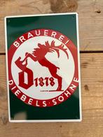 Duits Bierbrouwerij Emaille bordje 15x22 cm., Verzamelen, Ophalen of Verzenden, Zo goed als nieuw, Reclamebord