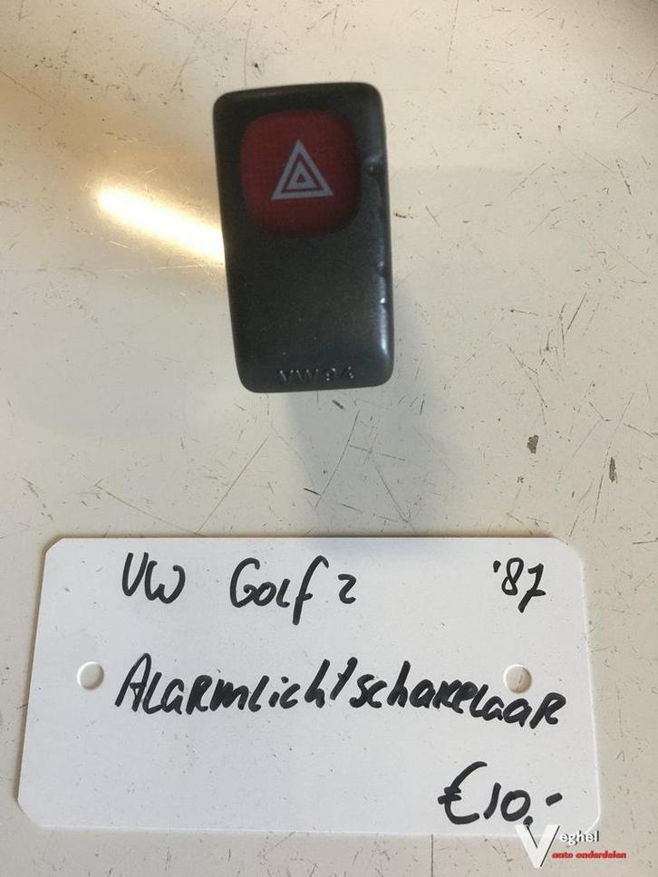 Vw golf 2 1987 Alarmlichtschakelaar, Auto-onderdelen, Dashboard en Schakelaars, Gebruikt, Ophalen of Verzenden