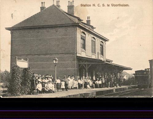 Station Ned.Centraal Spoor Voorthuizen stoomtrein st 1912, Verzamelen, Ansichtkaarten | Nederland, Gelopen, Gelderland, Voor 1920