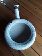emaille po/pispot/bedpan. gewolkt, Antiek en Kunst, Antiek | Emaille, Ophalen of Verzenden
