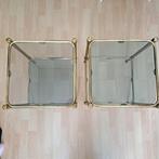 2 bijzettafeltjes messing, Ophalen