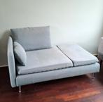 Söderhamn Chaise Longue - Grijsturkoois + 2 Kussens, Ophalen, 150 tot 200 cm, Tweepersoons, 75 tot 100 cm