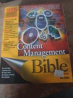 Bob Boiko - Content Management Bible, 2nd Edition, Boeken, Ophalen of Verzenden, Zo goed als nieuw, Bob Boiko