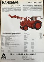 Hanomag brillant 600 h.j. Hoegen dijkhof, rheinstahl. Hanoma, Ophalen, Zo goed als nieuw, Folder