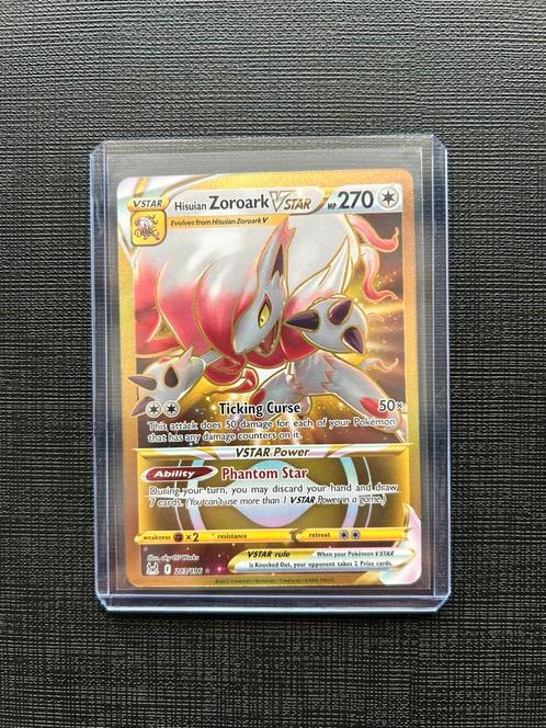 Hisuian Zoroak Vstar Pokémon Kaart, Hobby en Vrije tijd, Verzamelkaartspellen | Pokémon, Zo goed als nieuw, Losse kaart, Foil