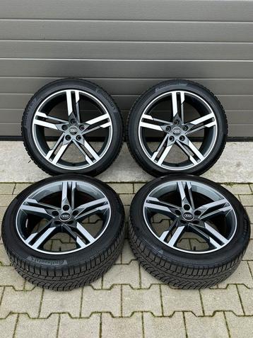 18” INCH ORIGINEEL S-Line AUDI A4 S4 5x112 WINTERSET 2-TONE beschikbaar voor biedingen