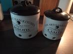 The Artisan Kitchen / knoflook- en uienpot, Ophalen, Zo goed als nieuw, Overige materialen, Pot, Bus of Blik