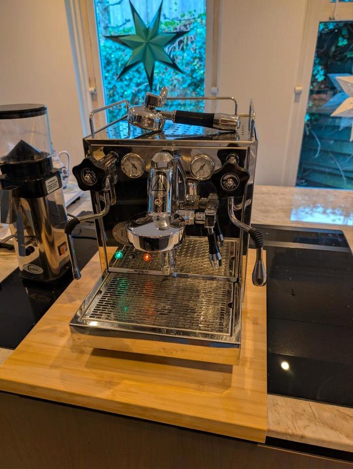 ECM mechanika 4 + anfim ks-t maler, Witgoed en Apparatuur, Koffiezetapparaten, Zo goed als nieuw, Gemalen koffie, Espresso apparaat
