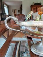 Franse brocante vaas jardiniere schaal zilver kleur, Ophalen of Verzenden