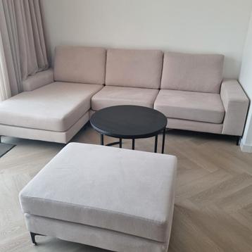 Beige modulaire hoekbank met garantie en bon beschikbaar voor biedingen