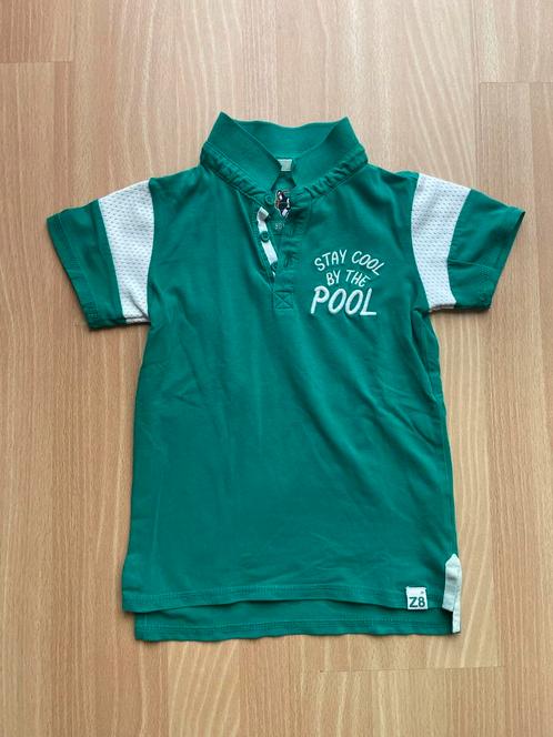 Z8 jongen groen polo maat 104 /110 Style : Sander, Kinderen en Baby's, Kinderkleding | Maat 104, Zo goed als nieuw, Jongen, Shirt of Longsleeve